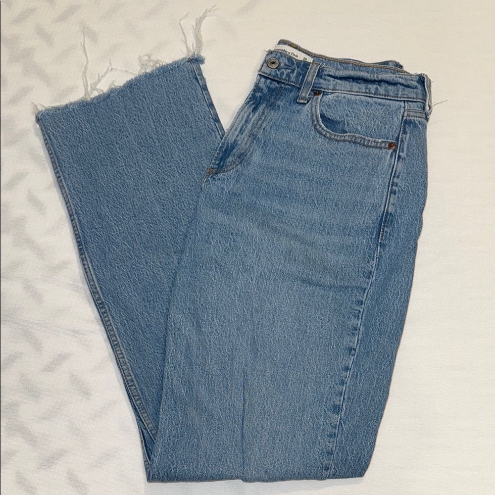 Abercrombie curve love low rise baggy jean